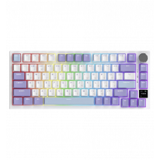 Бездротова механічна клавіатура Ajazz AK820 PRO 75% Flying Fish Switch White RGB (AK820PRO-FF-PWB)