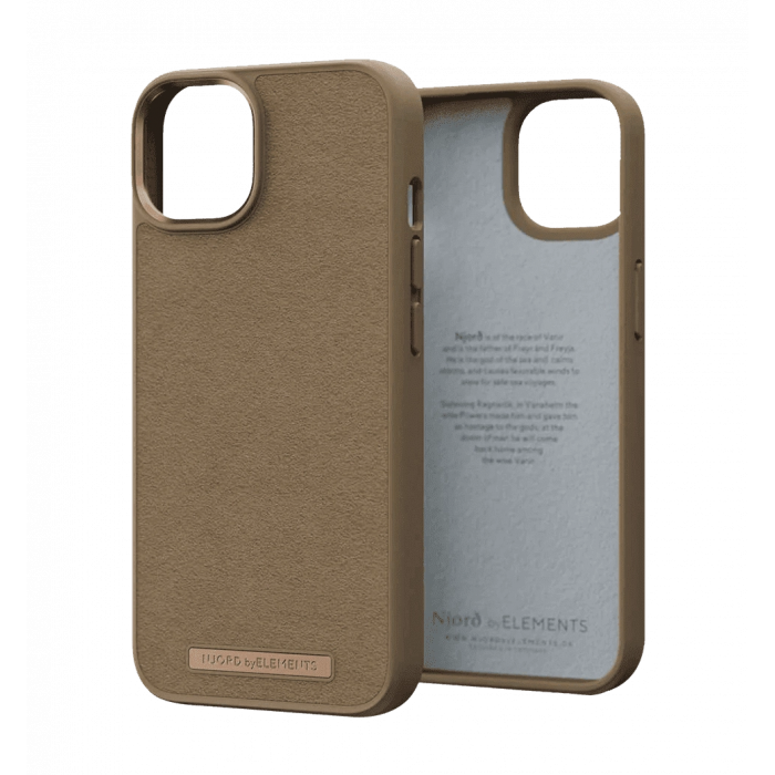 Чохол Njord Suede Comfort+ Case Camel for iPhone 14 Pro (NA43CM04)