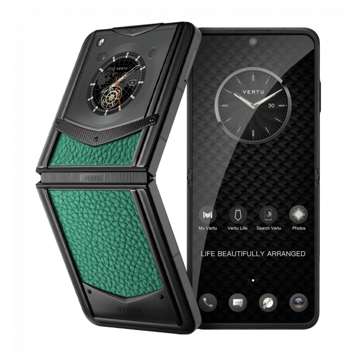 VERTU IRONFLIP CALFSKIN SERIES Verona Green