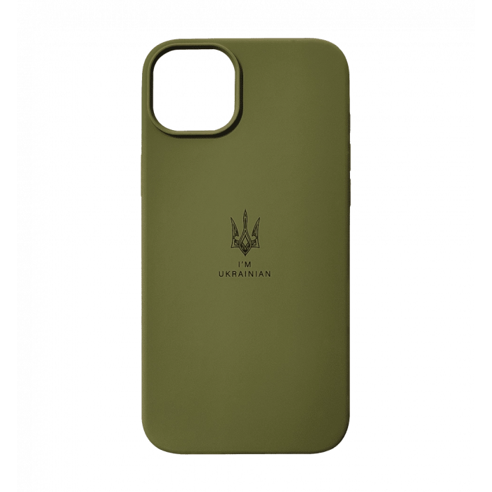 Силиконовый чехол Чохол I#039;m Ukraine iPhone 14 Plus Pinery Green