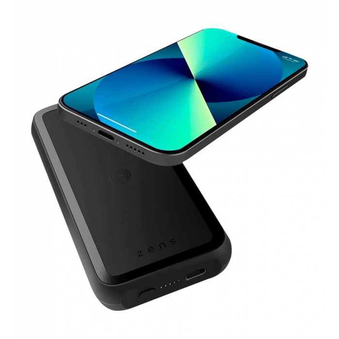 Zens Magnetic Single Powerbank with Stand 10 000 mAh Black (ZEPP04M/00)