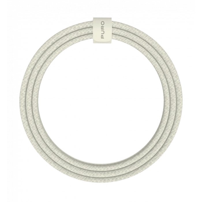 Зарядний кабель Puro Braided Cable FABK4 USB-C to USB-C, 1.5m 60W 480mbps, yellow PUCCCFABK415MTYEL