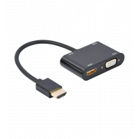 Adapter-converter HDMI to HDMI/VGA Cablexpert A-HDMIM-HDMIFVGAF-01