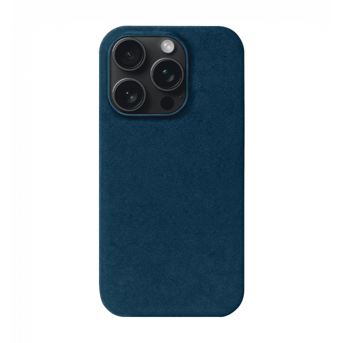 Чохол Kartell  for iPhone 15 Pro Max MagSafe Alcantara Blue
