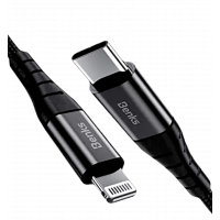 Кабель Benks D47 Type-C на Lightning Black 1м (27Вт)