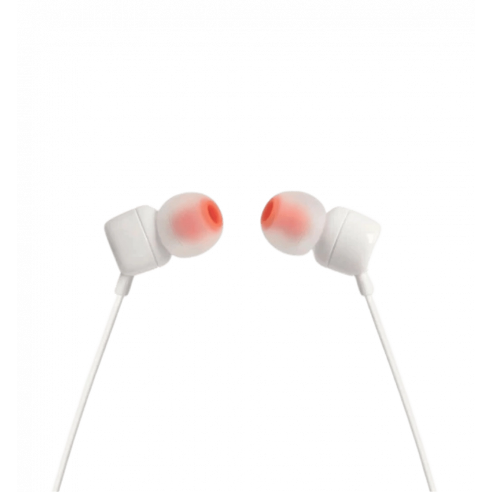 Навушники з мікрофоном JBL Tune 110 White (JBLT110WHT)
