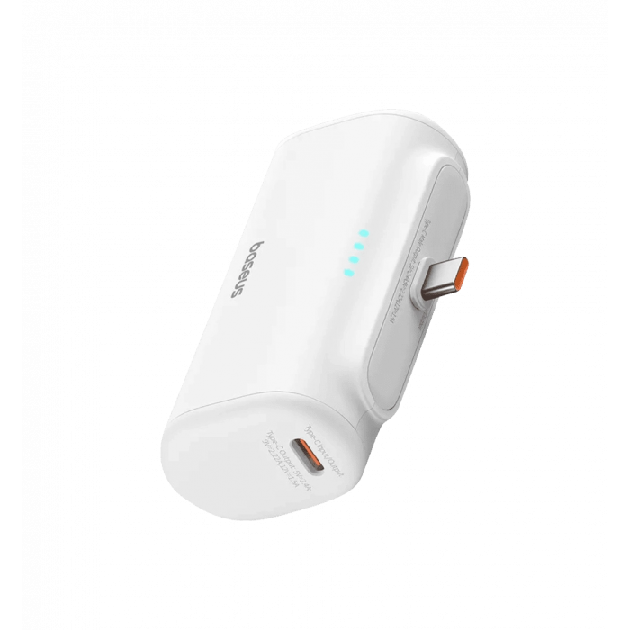 Power bank Baseus Compact Fast Charging Power Bank Type-C Edition 5000mAh 20W White (P10068306213-00)