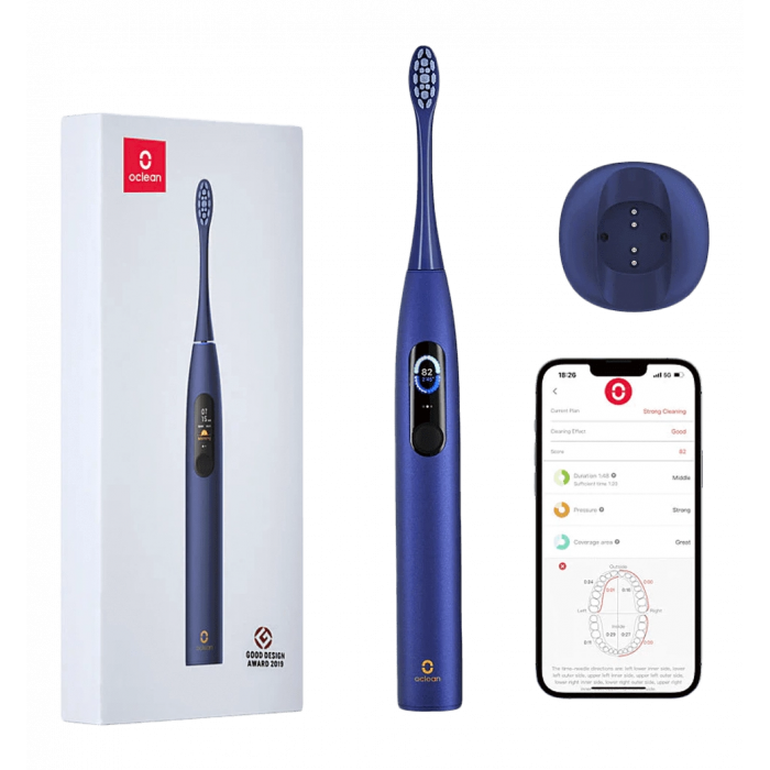 Умная зубная электрощетка Oclean X Pro Aurora Purple (OLED) (Международная версия) (6970810551464)