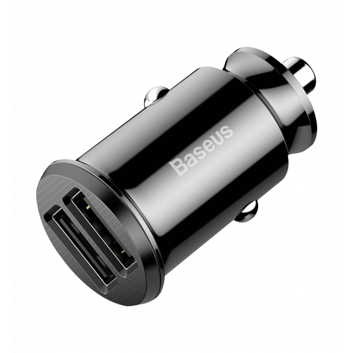 АЗП Baseus Grain 3.1A 2USB (black) (CCALL-ML01)