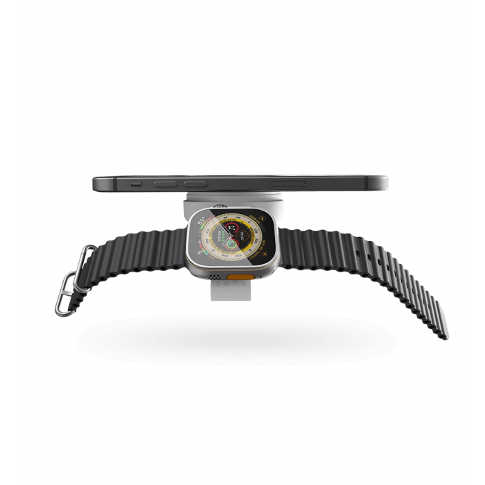 Дорожній зарядний пристрій Zens 2-in-1 MagSafe + Watch Travel Charger White (ZEDC24W/00)