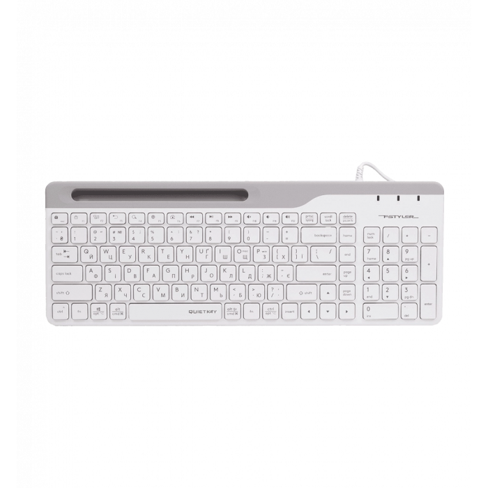 Клавіатура A4Tech Fstyler FK25 (White), USB, колір білий