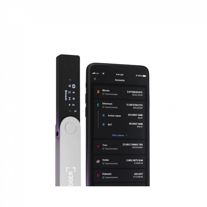 Крипто-кошелек Ledger Nano X Onyx Black