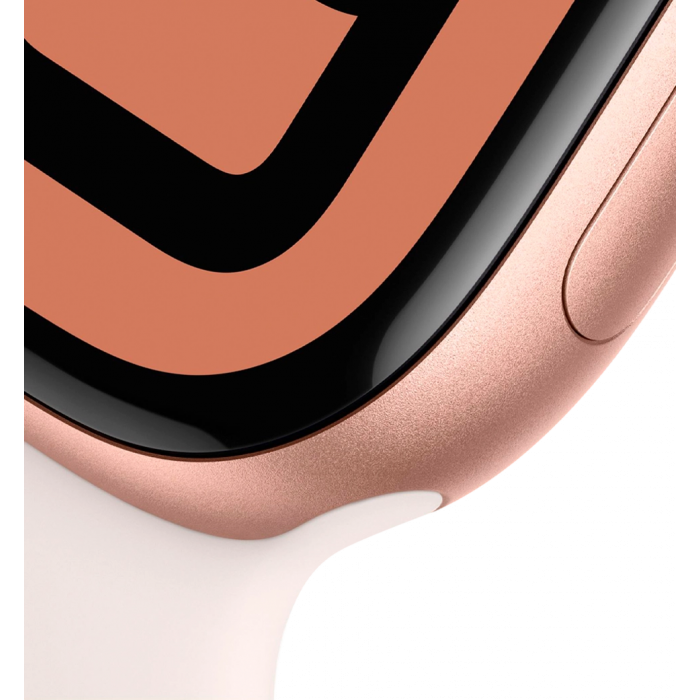 Apple Watch Series 10 46mm Rose Gold Aluminum Case with Light Blush Sport Band - S/M (MWWT3)
