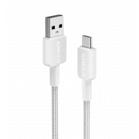 Кабель ANKER 322 USB-A to USB-C - 1.8m Nylon (Білий)
