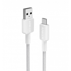 Кабель ANKER 322 USB-A to USB-C - 1.8m Nylon (Білий)