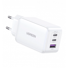 Адаптер UGREEN CD244 USB-A+2xUSB-C 65W GaN Tech Fast Charger White (15334)