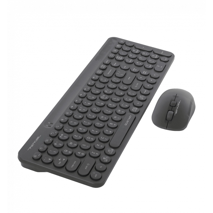 Комплект бездротовий, клавіатура з мишою, A4Tech Fstyler FG3300 Air2 (Grey), сірий колір