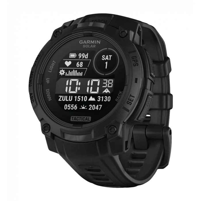 Смарт-годинник Garmin Instinct 3 45 mm Solar Tactical Edition Black with Black Band (010-02934-50)