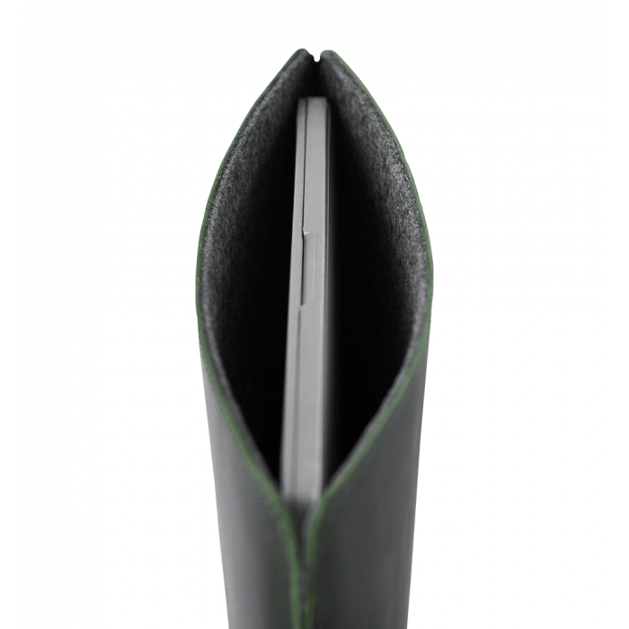 Шкіряний чохол INCARNE Gamma Plus MacBook Pro 14" 2021-2023 зелений