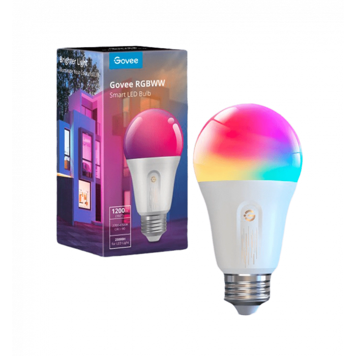 Лампа умная Govee H6009, E27, 12W, 1200Lm, WI-FI/Bluetooth, белый