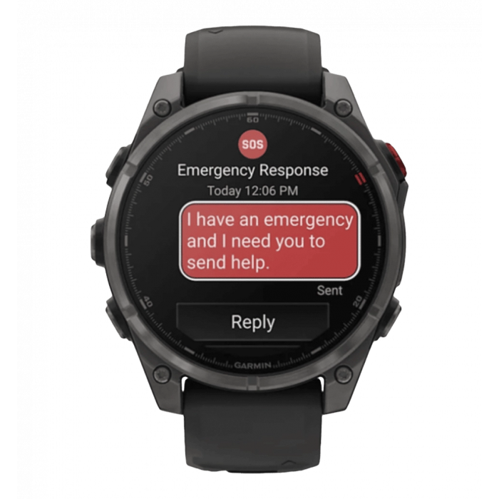 Смарт-годинник Garmin Fenix 8 Pro (47 mm) AMOLED Sapphire, титан Carbon Gray DLC (010-03198-01)