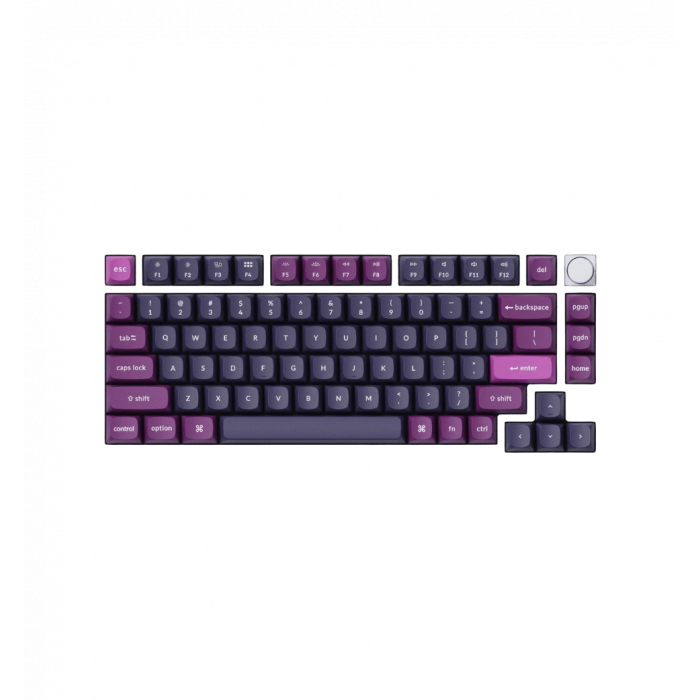 Набір кейкапів Keychron Double Shot OSA PBT, 141 шт, фіолетовий