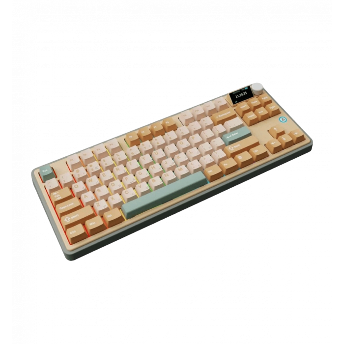 Бездротова механічна клавіатура Ajazz AK870 Jasmine Switch - Yellow (AK870-JS-YWG)