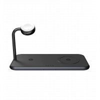 Зарядна станція Zens Dual + Watch Aluminium Wireless Charger Black (ZEDC05BM/00)