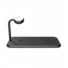 Зарядна станція Zens Dual + Watch Aluminium Wireless Charger Black (ZEDC05BM/00)
