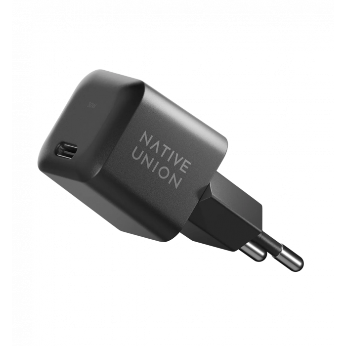 Зарядний пристрій Native Union Fast GaN PD 30W USB-C Black (FAST-PD30-2-BLK-EU)
