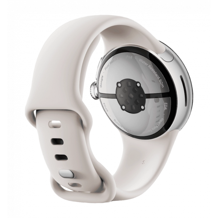 Смарт-годинник Google Pixel Watch 2 Polished Silver Aluminum Case / Bay Active Band