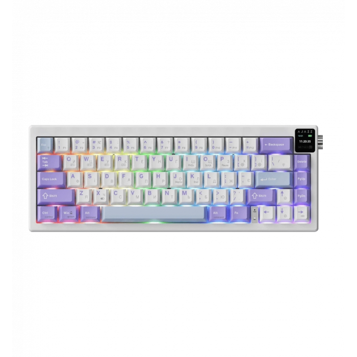 Бездротова механічна клавіатура Ajazz AK650 Flying Fish Switch - Purple (AK650-FF-PWB)