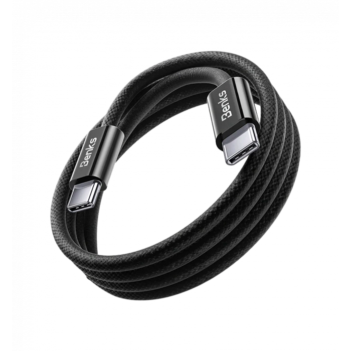 Кабель Benks D46 Type-C/Type-C Black 1m (60W)
