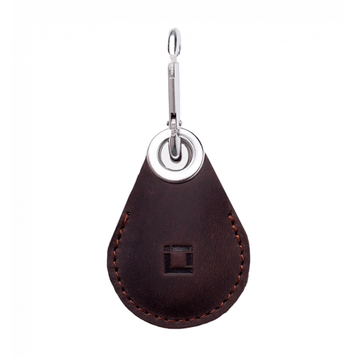Шкіряний чохол INCARNE Key Tag для AirTag коричневий