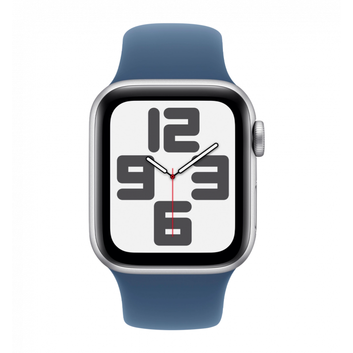Apple Watch SE2 2024 44mm Silver Aluminium Case with Denim Sport Band M/L (MXER3)