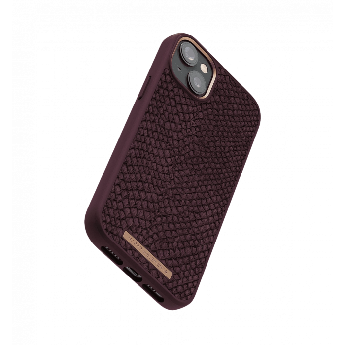 Чохол Njord Salmon Leather MagSafe Case Rust for iPhone 14 (NA41SL03)