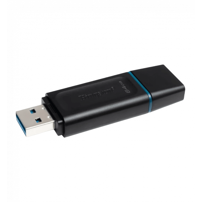 Флеш пам'ять USB3.2 Gen 1 DataTraveler Exodia (Black+Blue) - 2 Pack DTX/64GB-2P