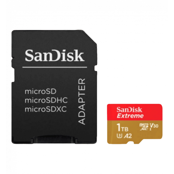Карта пам'яті SanDisk 1TB microSDXC UHS-I U3 V30 A2 Extreme (SDSQXAV-1T00-GN6MA)