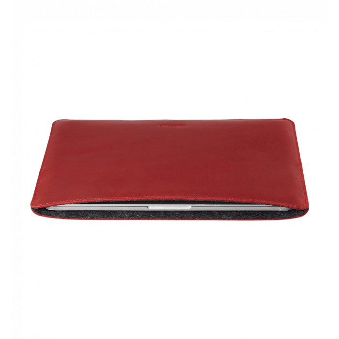 Шкіряний чохол INCARNE Gamma Plus MacBook Air 13" 2018-2022 червоний
