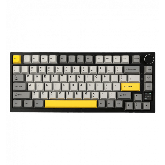 Бездротова механічна клавіатура Ajazz  AK820 PRO 75% Gift Switch Black RGB  (AK820PRO-G-BGY)
