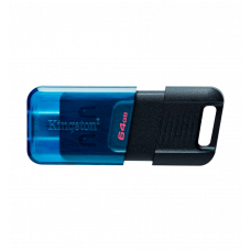 Флеш-накопичувач Kingston USB 3.2 DT 80M 64GB Type-C Black/Blue