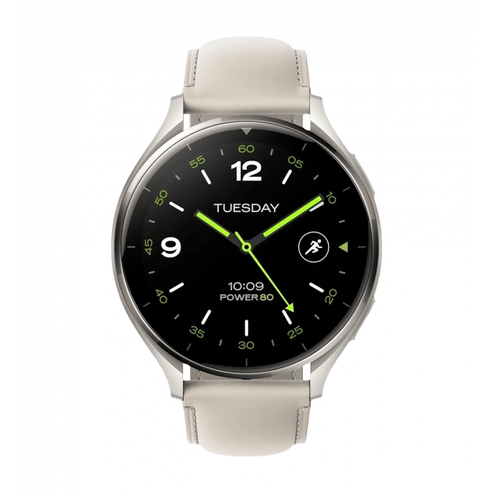 Смарт-годинник Xiaomi Watch 2 Titan Gray Case White Leather Strap (BHR9306GL)