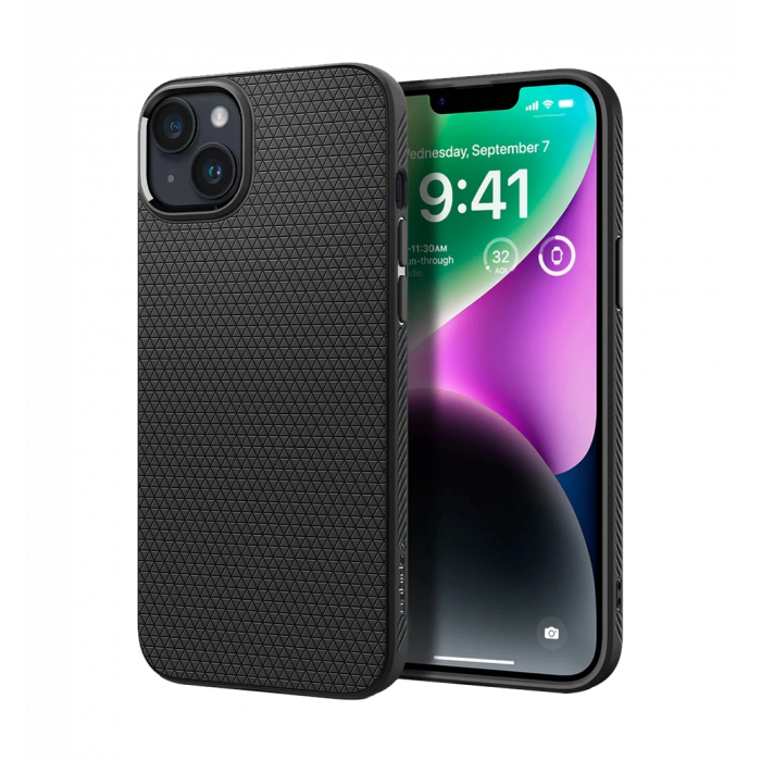 Чохол Spigen  iPhone 14 Plus Liquid Air, Matte Black (ACS04891)