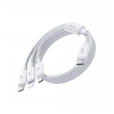 Кабель Benks D46 3in1 Type-С  toType-C*2 ,Lighting White (60W)