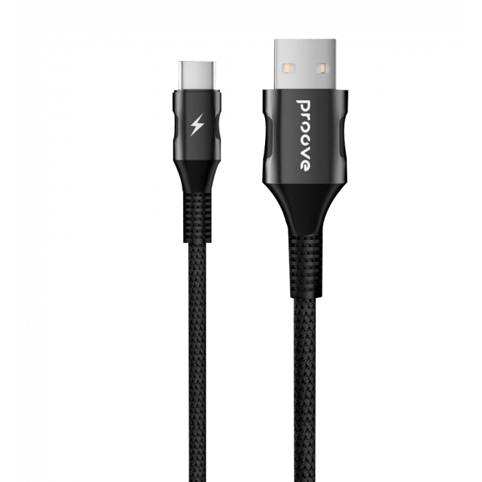 Кабель Proove Braided Scout Type-C 2.4A (1m) (black)