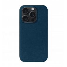 Чохол Kartell  for iPhone 15 Pro MagSafe Alcantara Blue