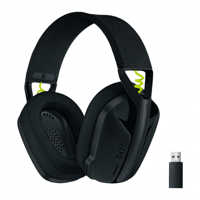 Гарнитура LOGITECH G435 LIGHTSPEED Wireless Gaming - BLACK (981-001050)