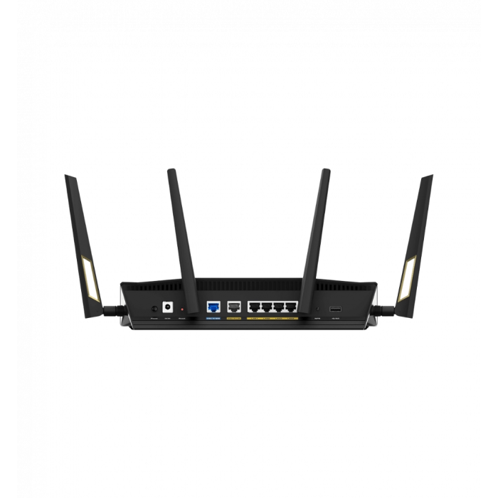 Маршрутизатор ASUS RT-AX88U PRO AX6000, 4xGE LAN, 2.5xGE WAN, 1x2.5GE WAN/LAN, 1xUSB3.2, 1xUSB2.0, M