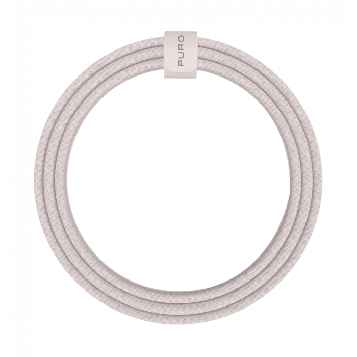 Зарядний кабель Puro Braided Cable FABK4 USB-C to USB-C, 1.5m 60W 480mbps, rose PUCCCFABK415MTROSE