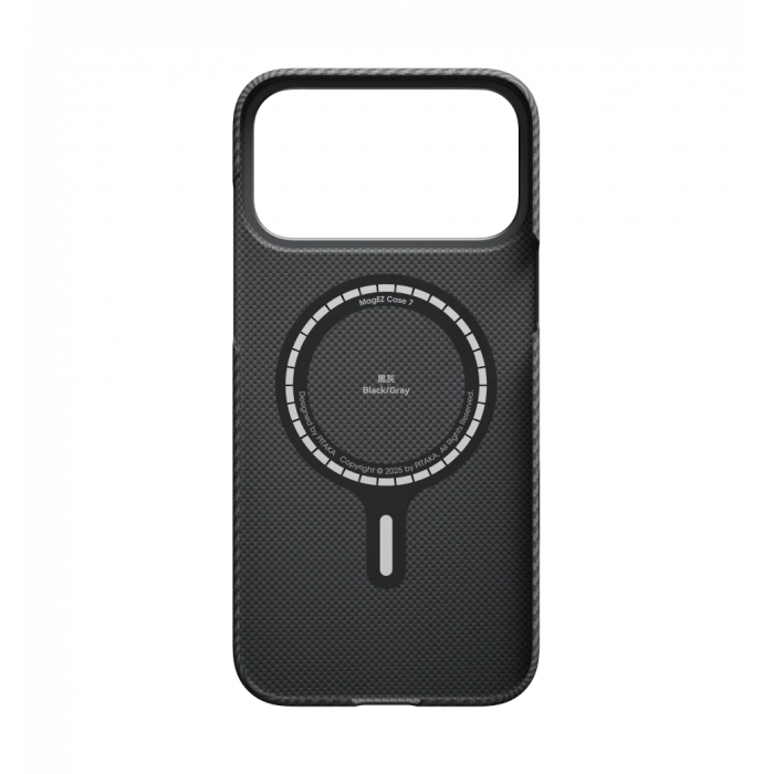 Чохол Pitaka Ultra-Slim Twill Black/Grey for iPhone 17 Pro (KI1701BP)